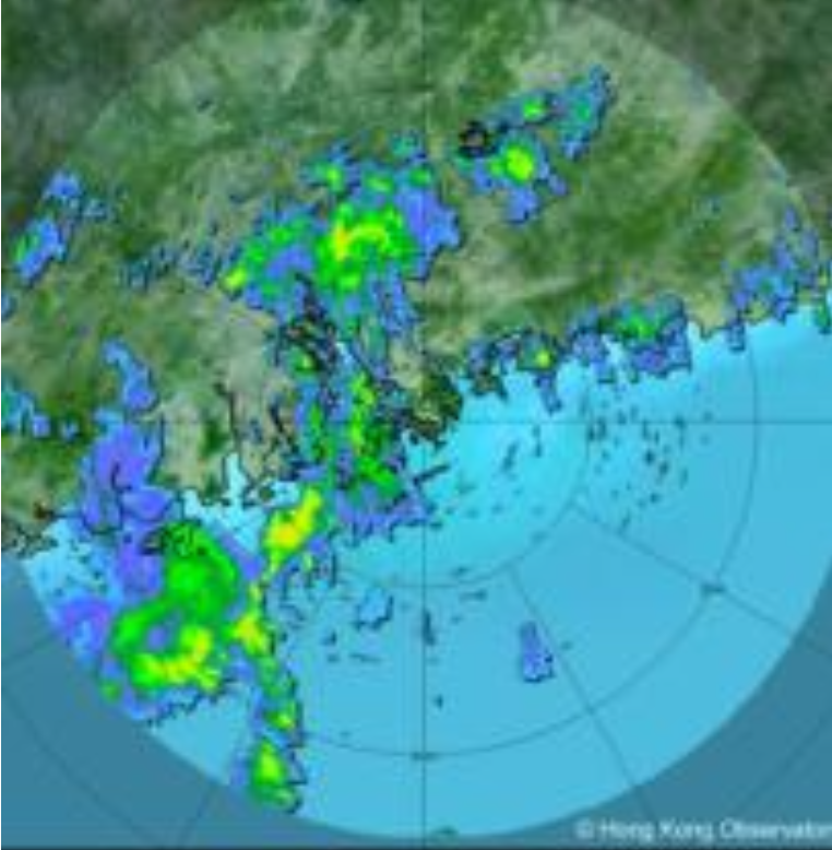 天文台天氣雷達圖